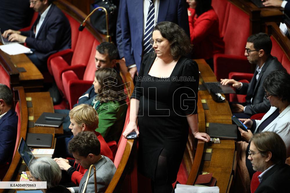 Vote of The 2026 Social Security Budget Bill at The National Assembly - Paris