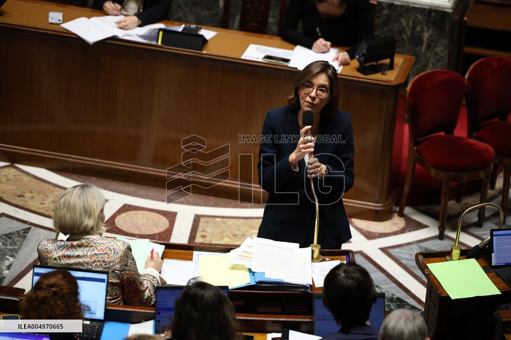Vote of The 2026 Social Security Budget Bill at The National Assembly - Paris