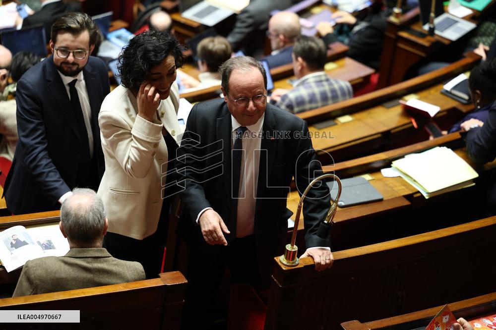 Vote of The 2026 Social Security Budget Bill at The National Assembly - Paris