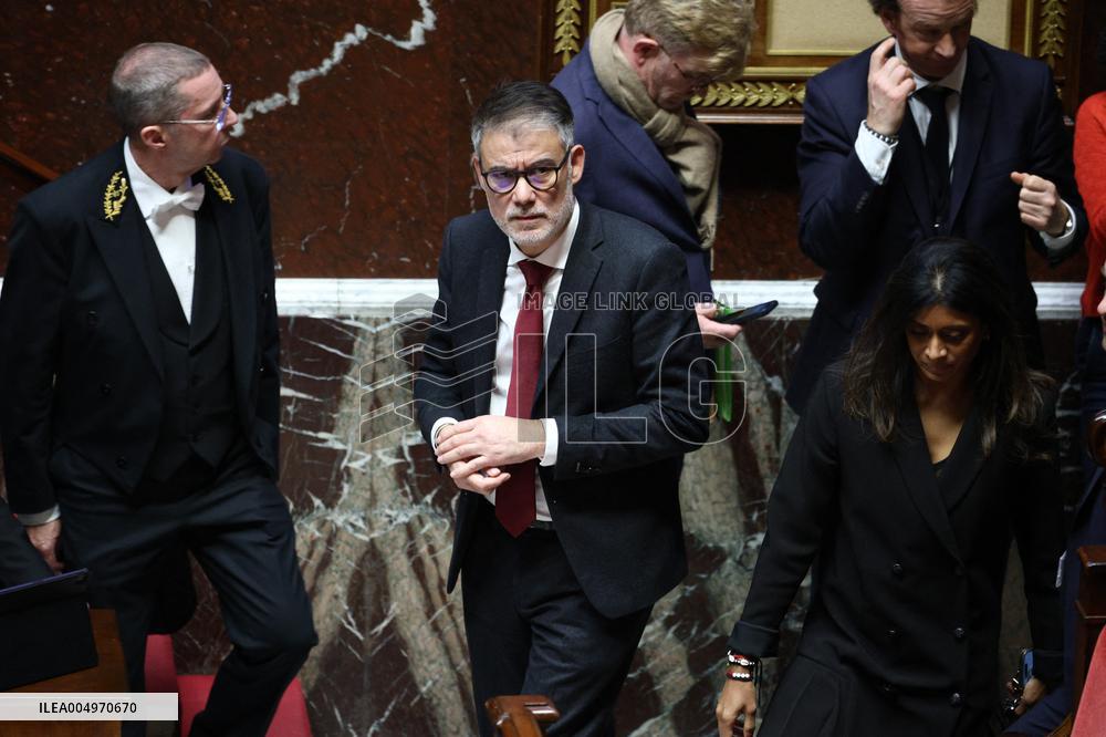 Vote of The 2026 Social Security Budget Bill at The National Assembly - Paris