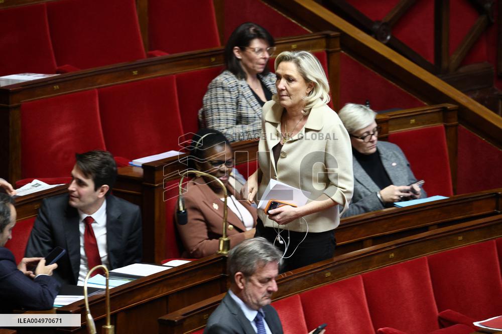 Vote of The 2026 Social Security Budget Bill at The National Assembly - Paris