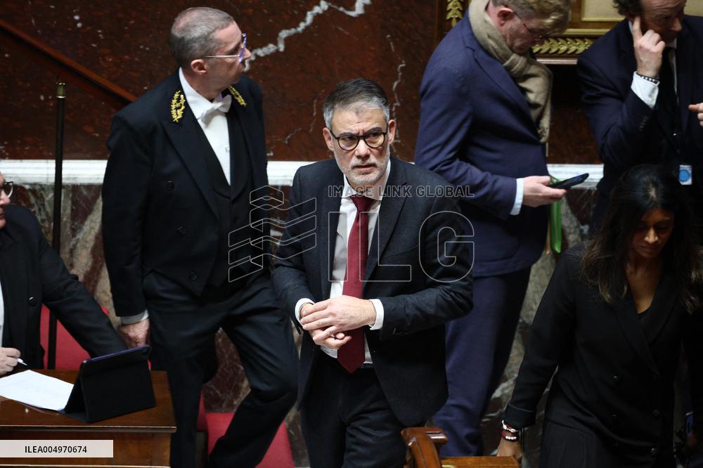 Vote of The 2026 Social Security Budget Bill at The National Assembly - Paris