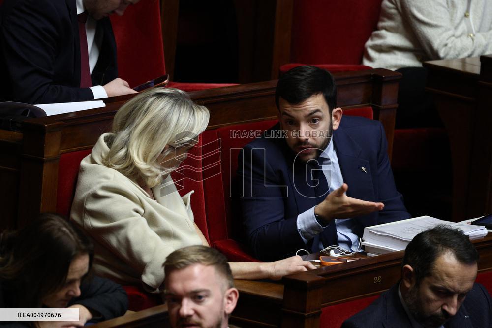 Vote of The 2026 Social Security Budget Bill at The National Assembly - Paris