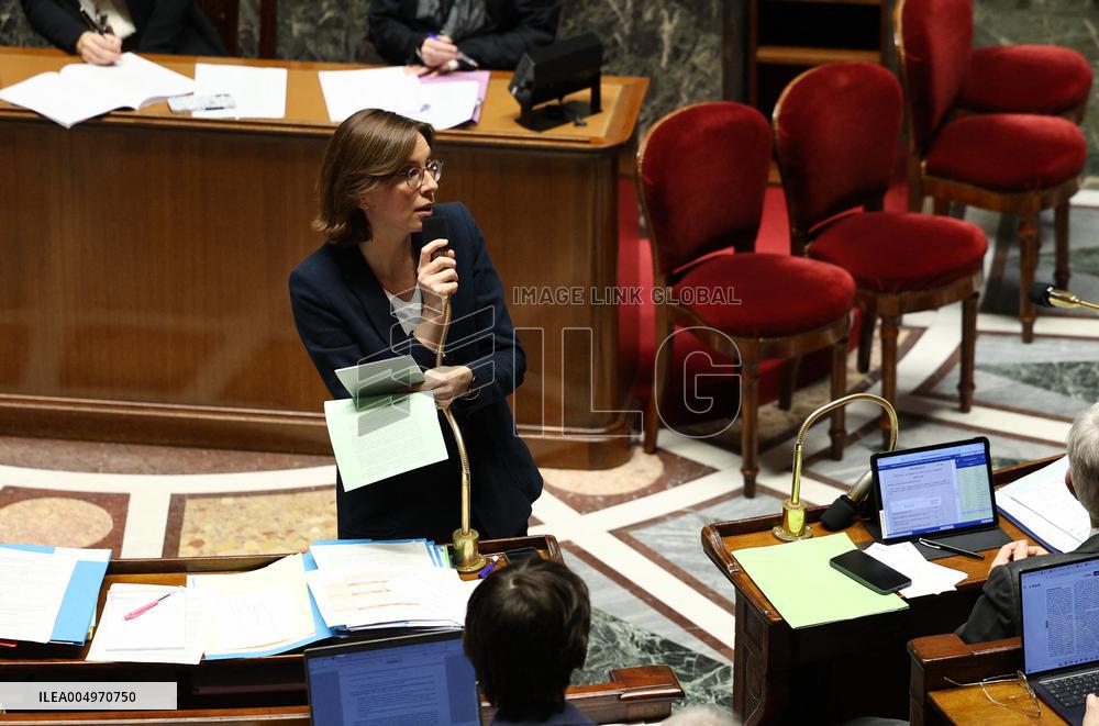 Vote of The 2026 Social Security Budget Bill at The National Assembly - Paris