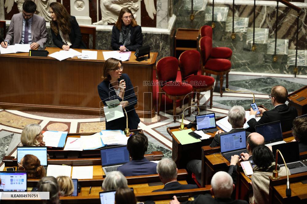 Vote of The 2026 Social Security Budget Bill at The National Assembly - Paris