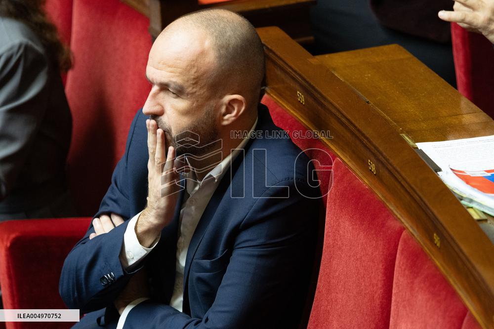 Session of questions to the government at the National Assembly - Paris