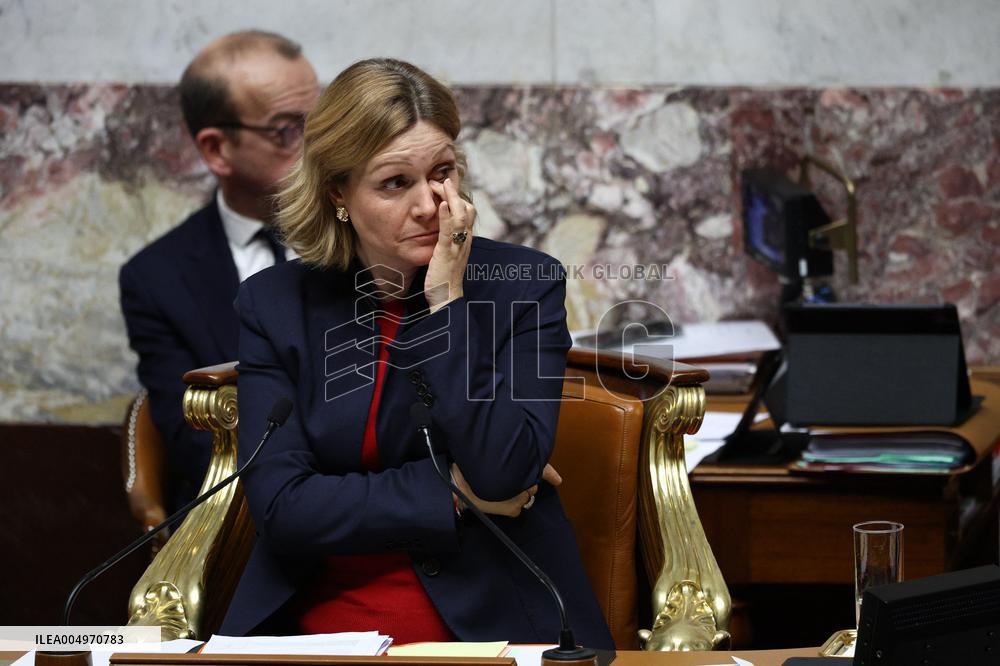 Vote of The 2026 Social Security Budget Bill at The National Assembly - Paris