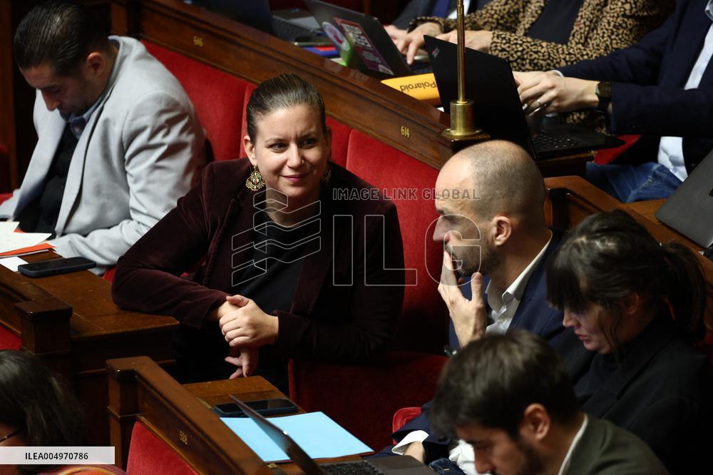 Vote of The 2026 Social Security Budget Bill at The National Assembly - Paris