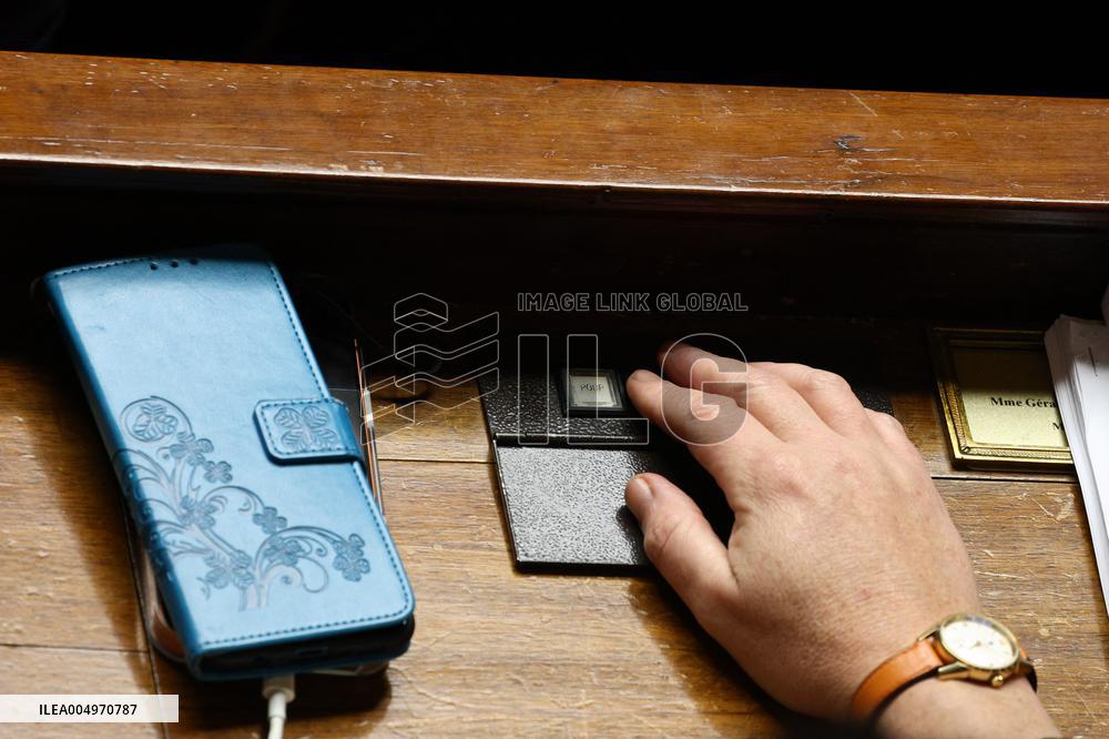 Vote of The 2026 Social Security Budget Bill at The National Assembly - Paris