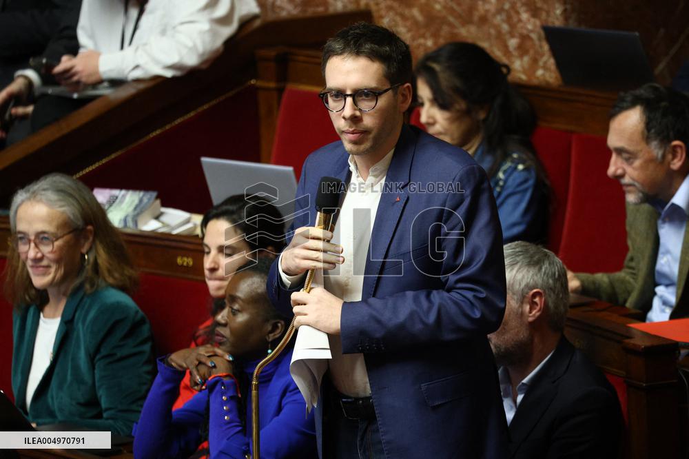 Vote of The 2026 Social Security Budget Bill at The National Assembly - Paris