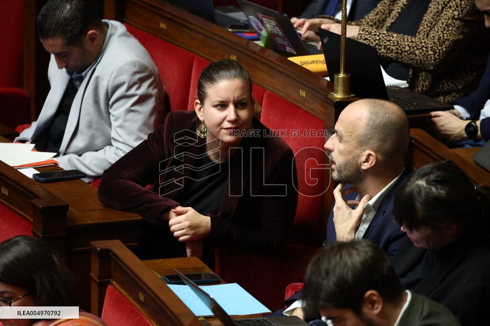 Vote of The 2026 Social Security Budget Bill at The National Assembly - Paris