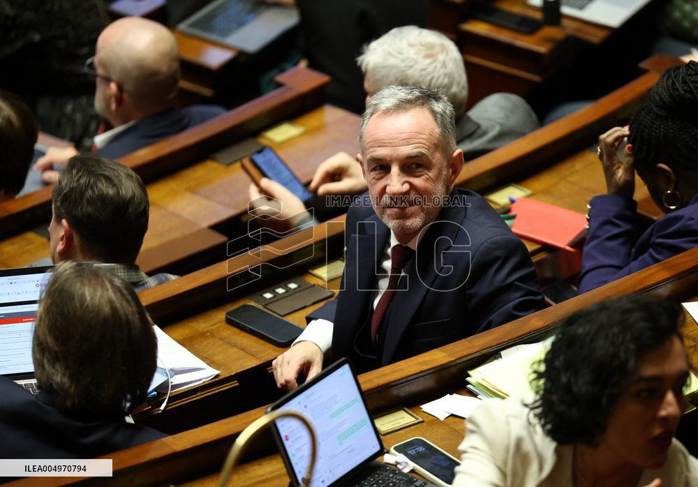 Vote of The 2026 Social Security Budget Bill at The National Assembly - Paris