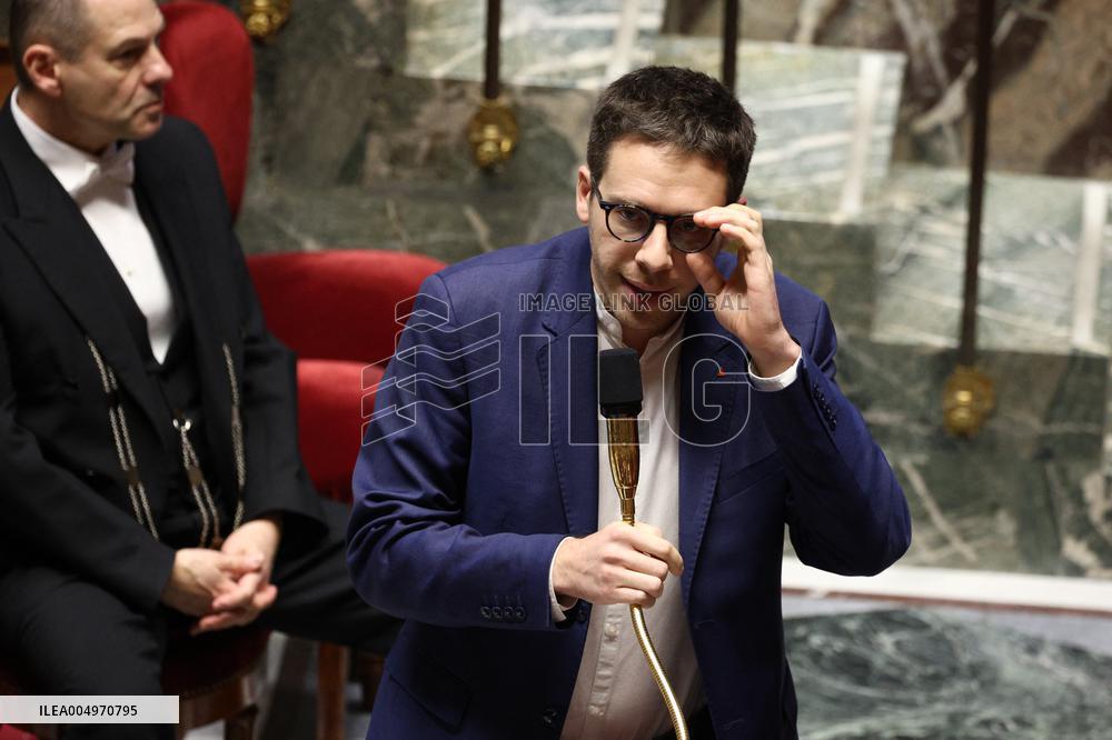 Vote of The 2026 Social Security Budget Bill at The National Assembly - Paris