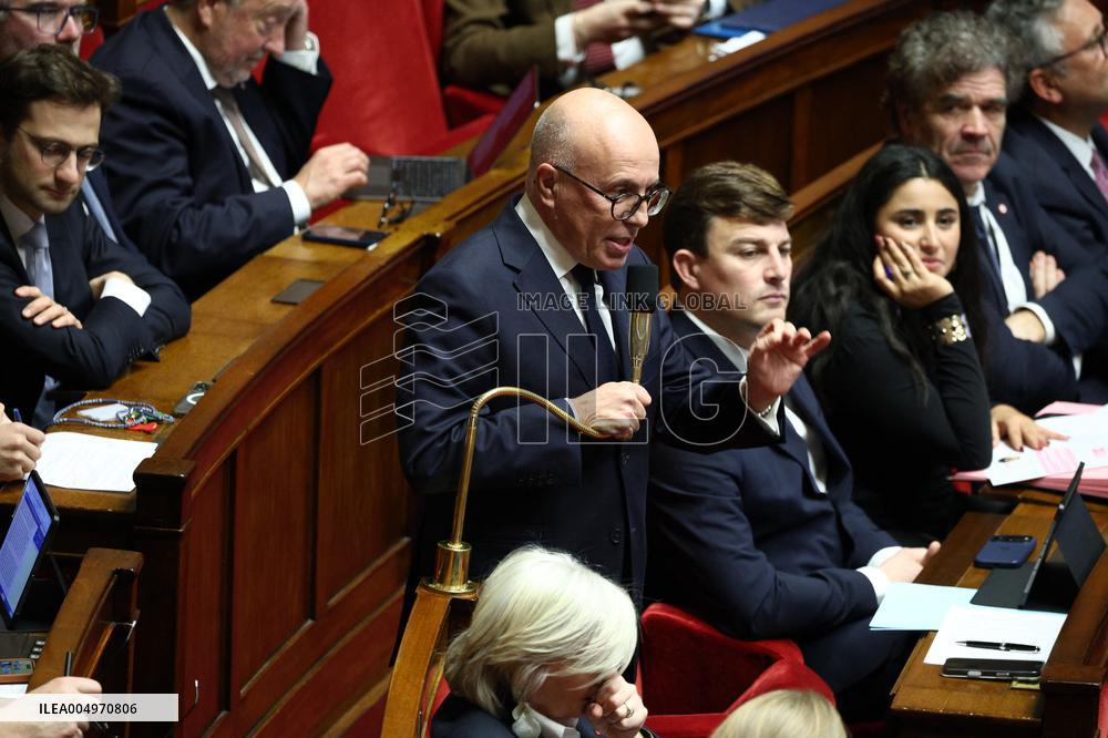 Vote of The 2026 Social Security Budget Bill at The National Assembly - Paris