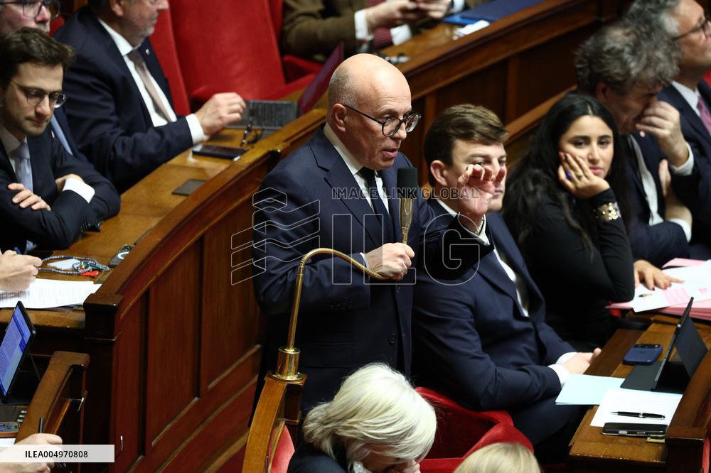 Vote of The 2026 Social Security Budget Bill at The National Assembly - Paris