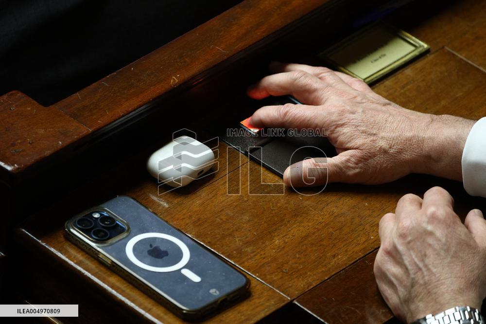 Vote of The 2026 Social Security Budget Bill at The National Assembly - Paris