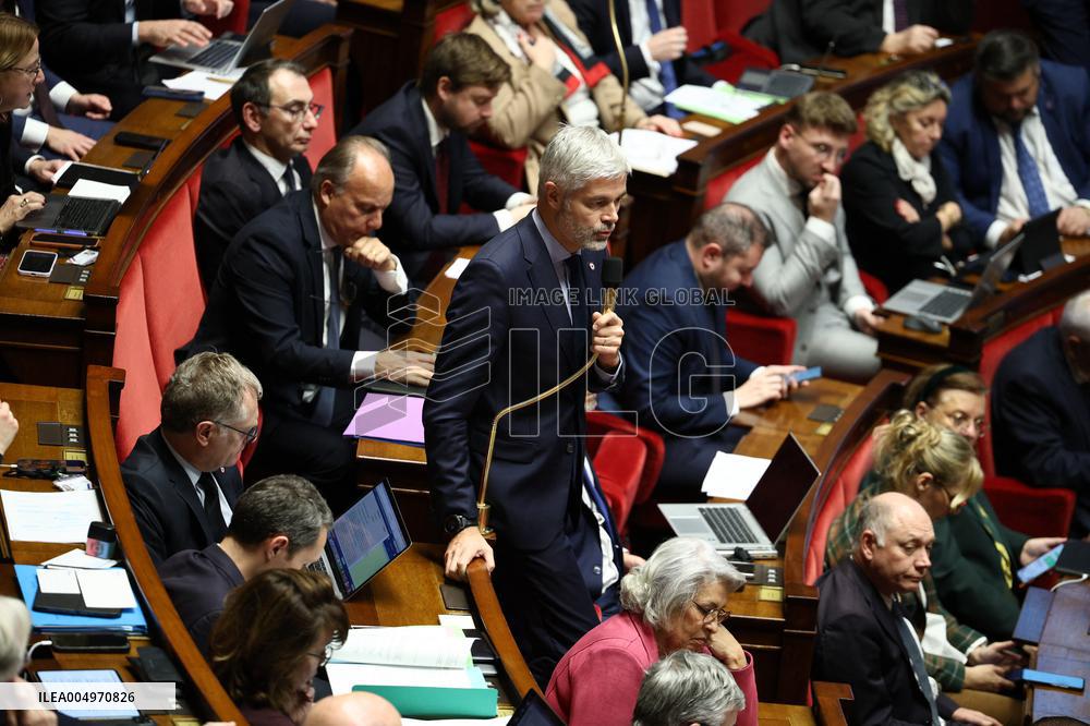 Vote of The 2026 Social Security Budget Bill at The National Assembly - Paris