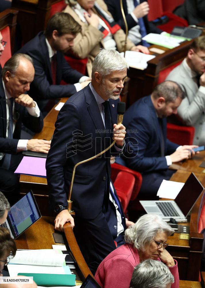 Vote of The 2026 Social Security Budget Bill at The National Assembly - Paris