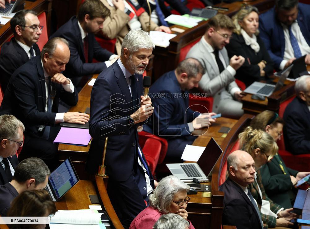Vote of The 2026 Social Security Budget Bill at The National Assembly - Paris
