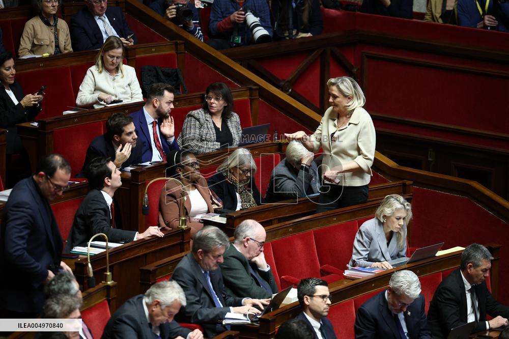 Vote of The 2026 Social Security Budget Bill at The National Assembly - Paris