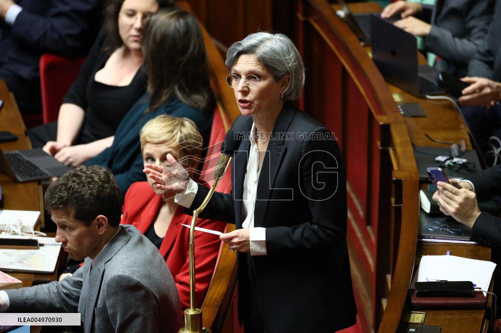 Vote of The 2026 Social Security Budget Bill at The National Assembly - Paris