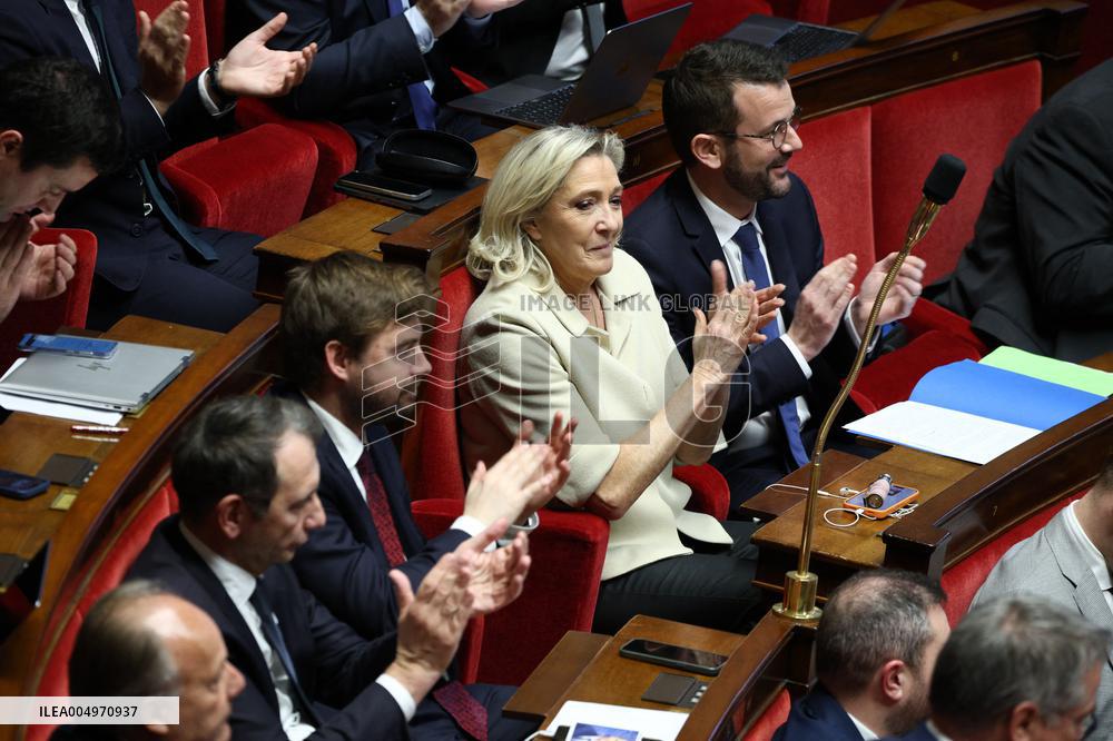 Vote of The 2026 Social Security Budget Bill at The National Assembly - Paris