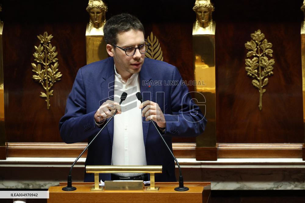 Vote of The 2026 Social Security Budget Bill at The National Assembly - Paris