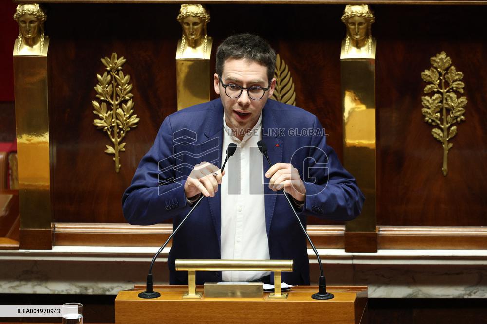 Vote of The 2026 Social Security Budget Bill at The National Assembly - Paris