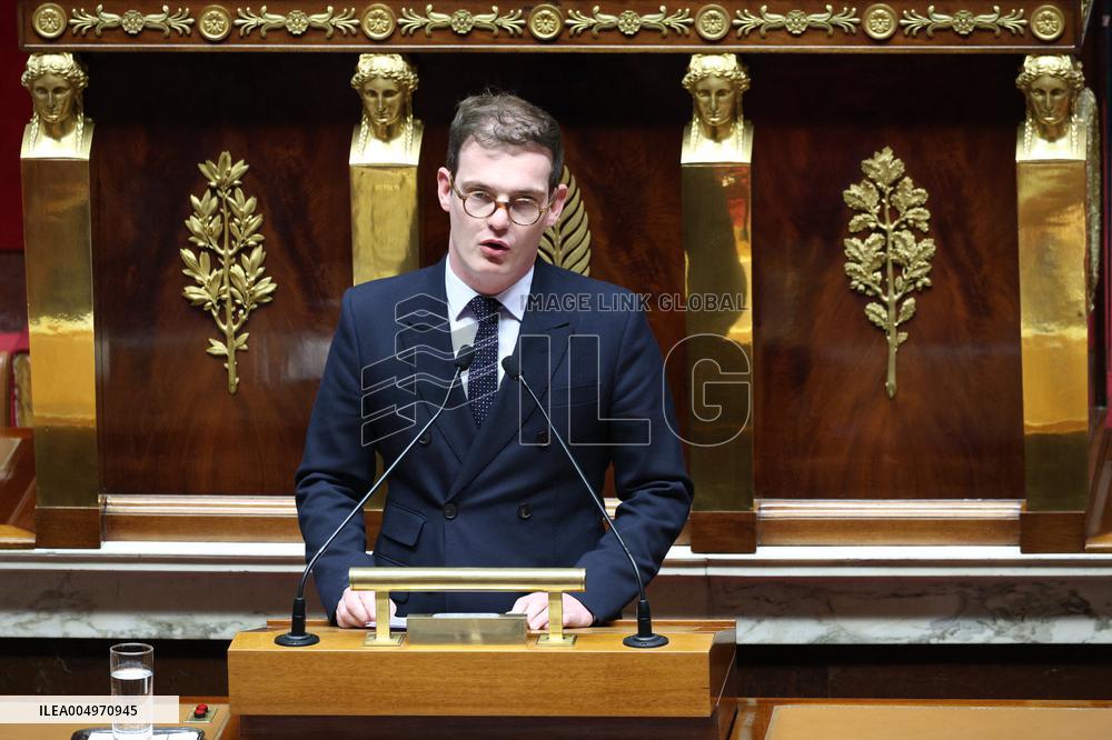 Vote of The 2026 Social Security Budget Bill at The National Assembly - Paris