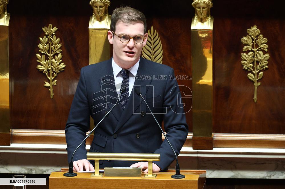 Vote of The 2026 Social Security Budget Bill at The National Assembly - Paris