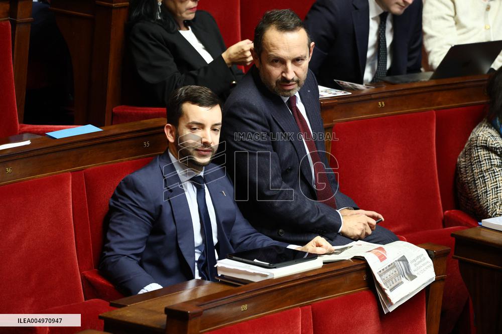 Vote of The 2026 Social Security Budget Bill at The National Assembly - Paris