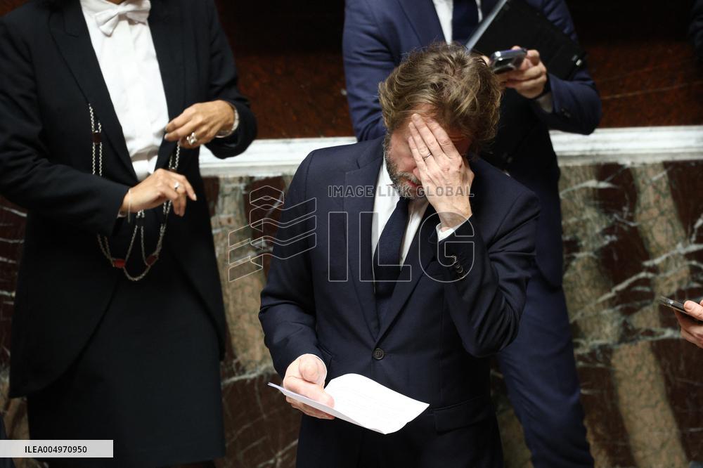 Vote of The 2026 Social Security Budget Bill at The National Assembly - Paris