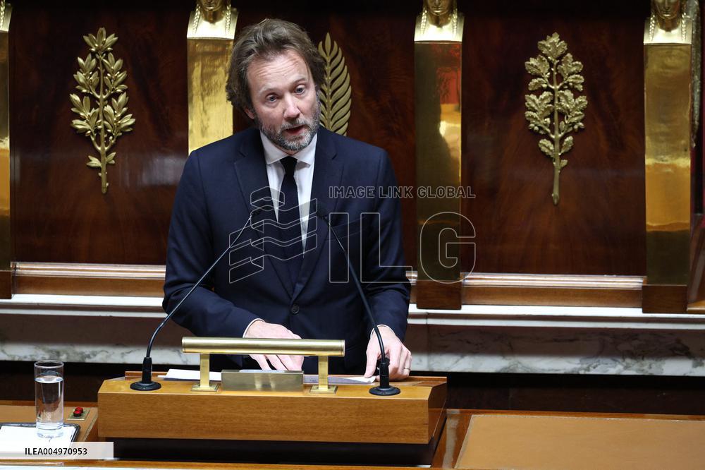 Vote of The 2026 Social Security Budget Bill at The National Assembly - Paris