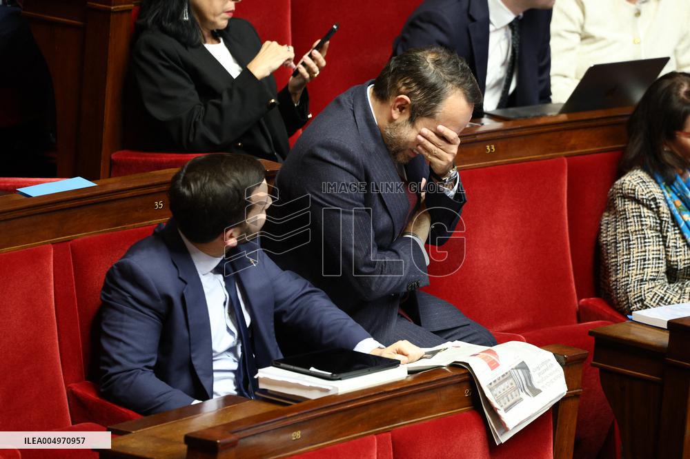 Vote of The 2026 Social Security Budget Bill at The National Assembly - Paris