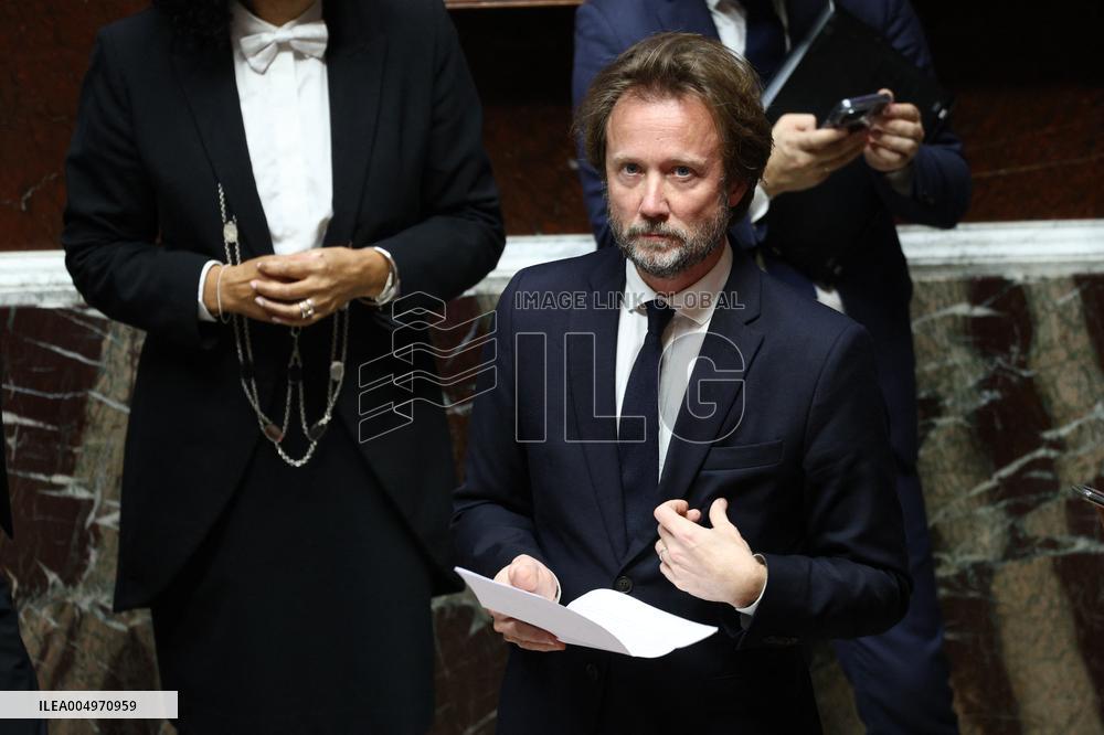 Vote of The 2026 Social Security Budget Bill at The National Assembly - Paris