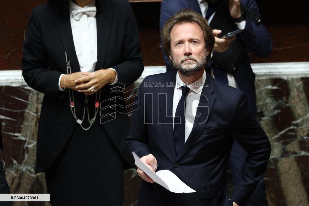 Vote of The 2026 Social Security Budget Bill at The National Assembly - Paris