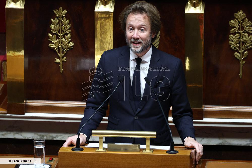 Vote of The 2026 Social Security Budget Bill at The National Assembly - Paris