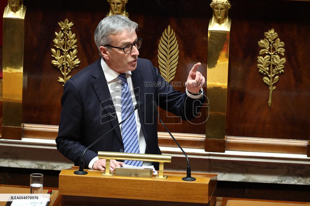 Vote of The 2026 Social Security Budget Bill at The National Assembly - Paris