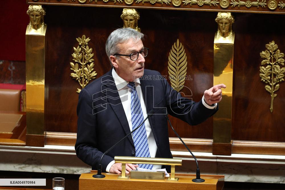 Vote of The 2026 Social Security Budget Bill at The National Assembly - Paris