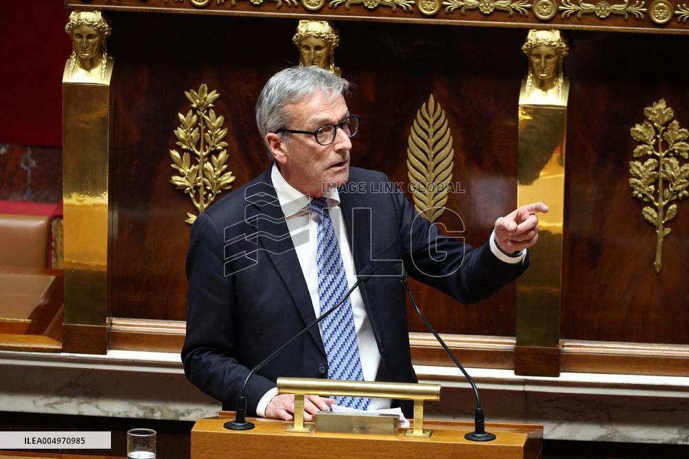 Vote of The 2026 Social Security Budget Bill at The National Assembly - Paris