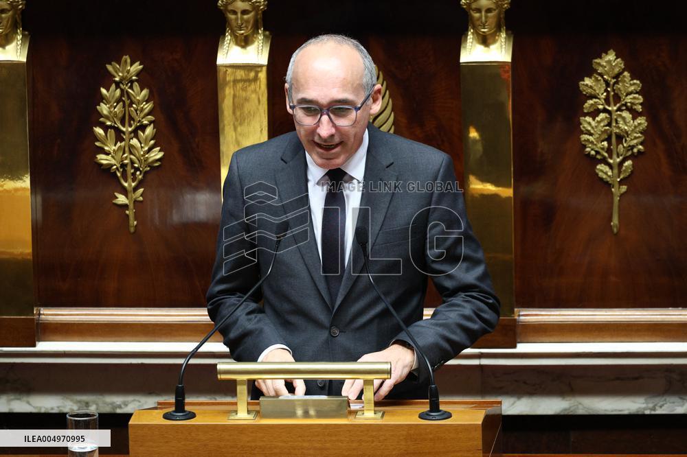 Vote of The 2026 Social Security Budget Bill at The National Assembly - Paris