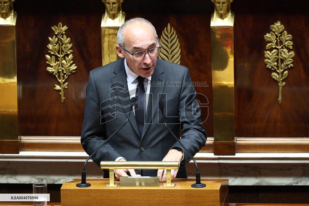 Vote of The 2026 Social Security Budget Bill at The National Assembly - Paris