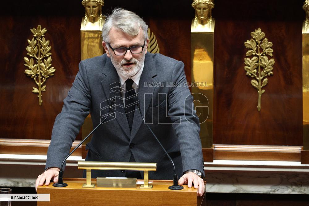 Vote of The 2026 Social Security Budget Bill at The National Assembly - Paris