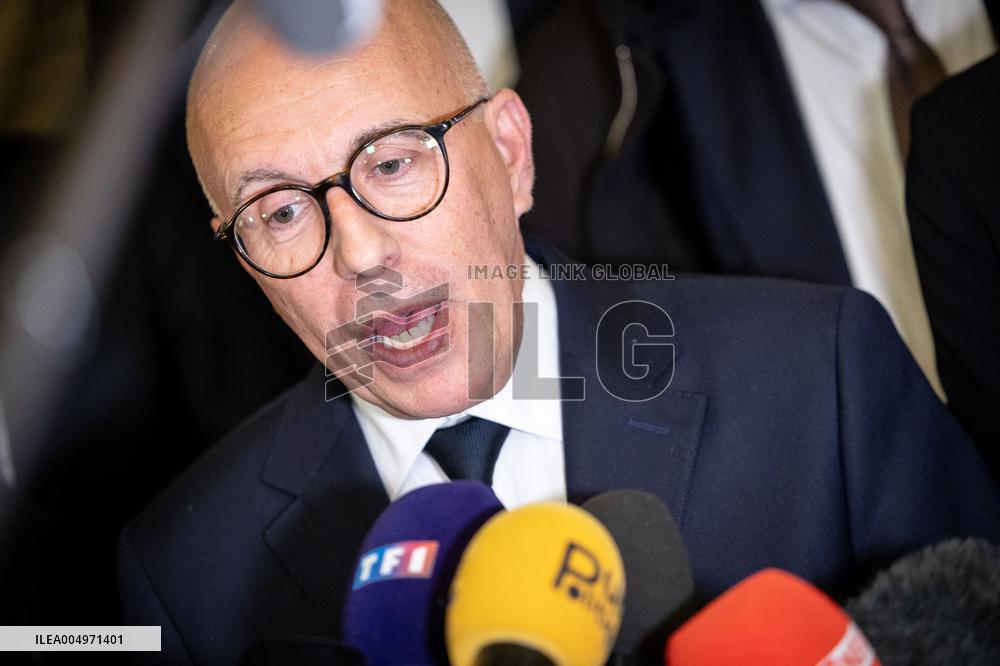 National Assembly - Politics after vote at Hall of Four Columns - Paris