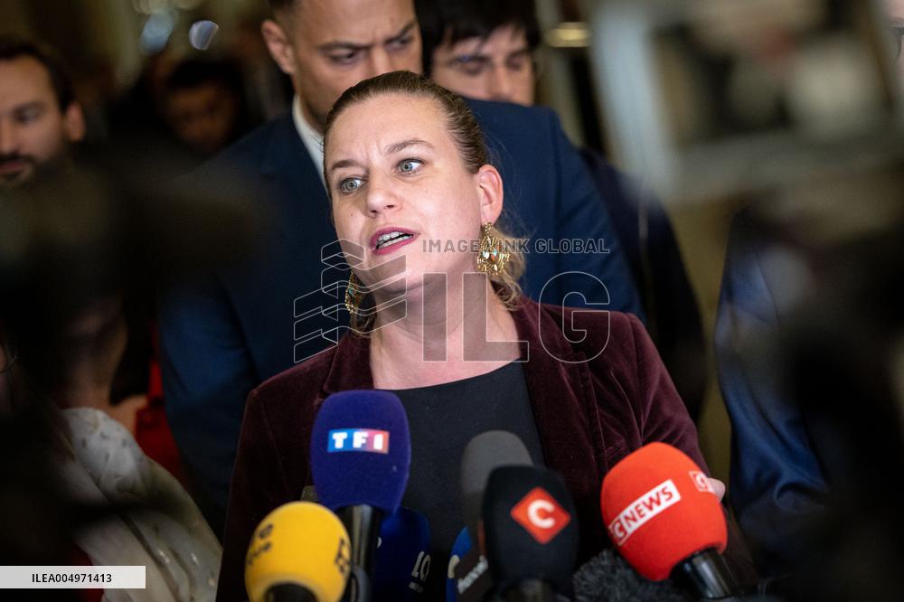 National Assembly - Politics after vote at Hall of Four Columns - Paris