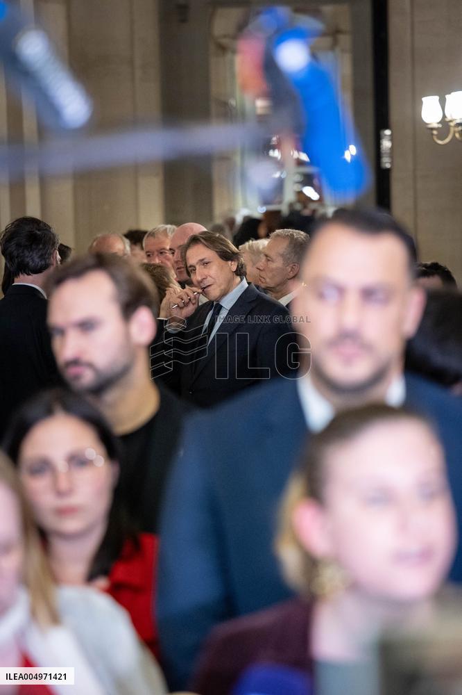 National Assembly - Politics after vote at Hall of Four Columns - Paris