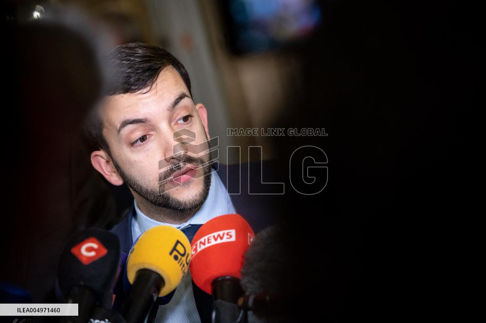 National Assembly - Politics after vote at Hall of Four Columns - Paris