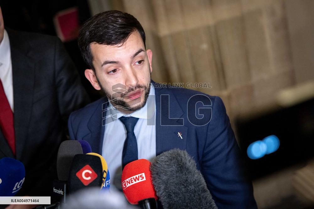 National Assembly - Politics after vote at Hall of Four Columns - Paris