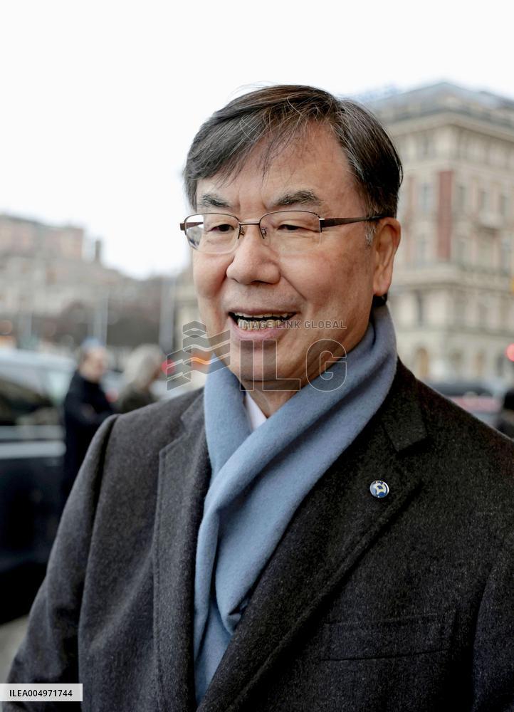 Japanese Nobel laureate Sakaguchi in Stockholm