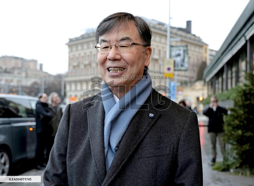 Japanese Nobel laureate Sakaguchi in Stockholm